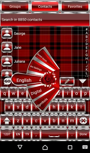 Red Roses Go Keyboard theme Screenshot 0