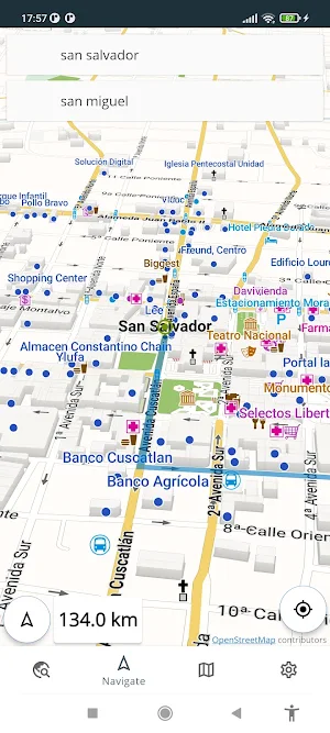 El Salvador Offline Map Screenshot 1