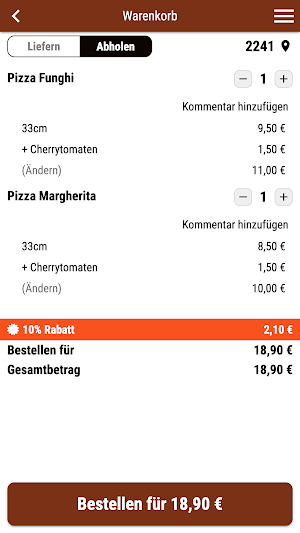 Pizzeria Luciano Screenshot 1