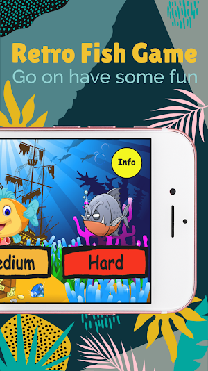 Retro Fish Game for cognitive skills Screenshot 0