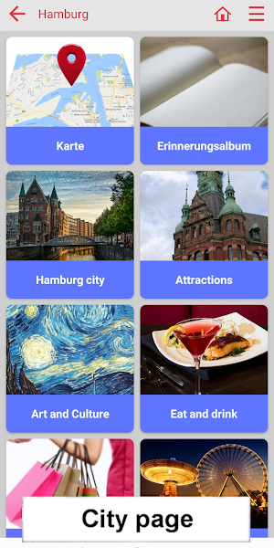Hamburg map offline guide Screenshot 1