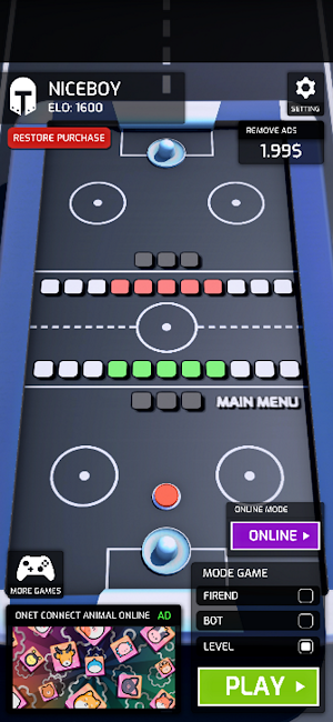 Mini Hockey 3D Online Screenshot 0