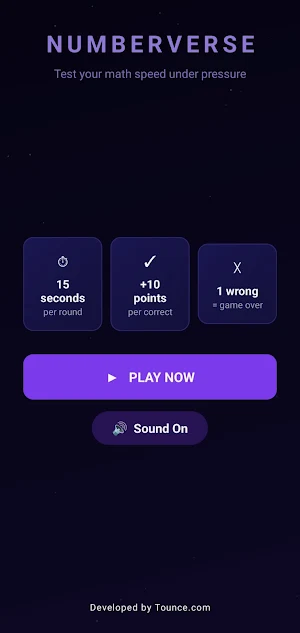 Numberverse: Math Number Game Screenshot 0