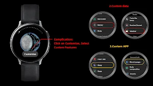 Water Colored Planet Wear OS Screenshot 1