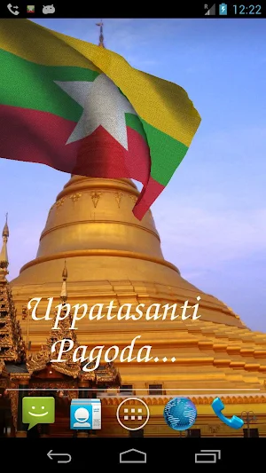 Myanmar Flag Live Wallpaper Screenshot 3