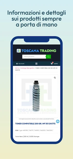 Toscana Trading WebAPP Screenshot 2
