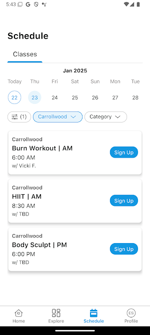 Zone Fitness Clubs Screenshot 2