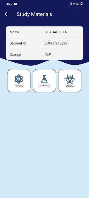 SBA Student Screenshot 2