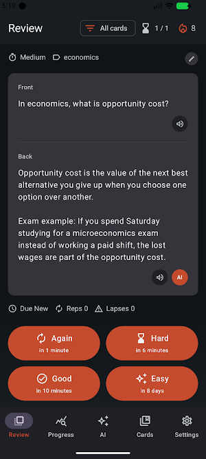 Flashcards Open Source App Screenshot 1