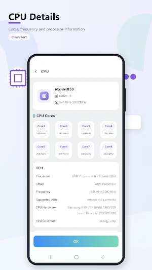 Clean Fort - Device info Screenshot 1
