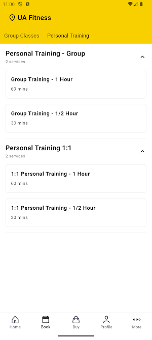 UA Fitness Screenshot 2