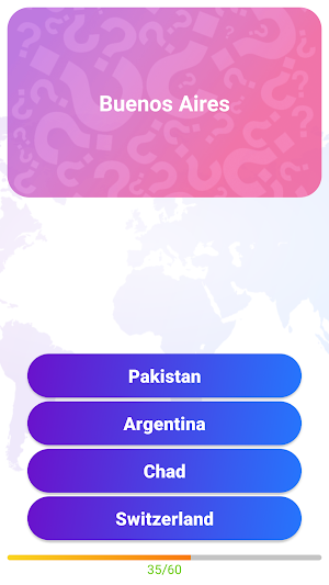 Capital Cities Quiz Game Screenshot 3