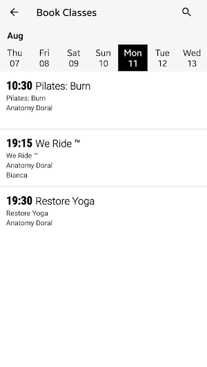 Anatomy Fitness. Screenshot 1
