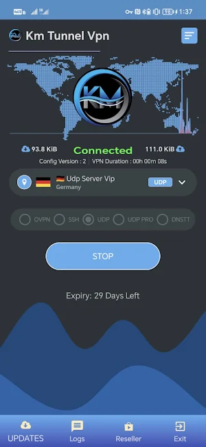 Km Tunnel Vpn Screenshot 2