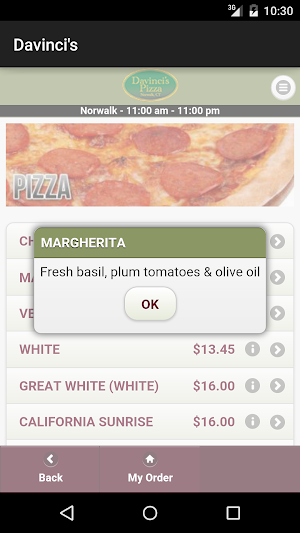 Davinci's Pizza Screenshot 2