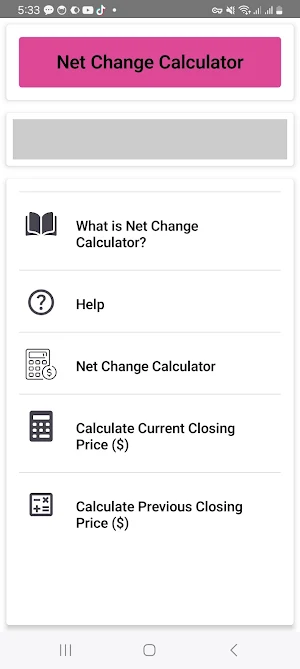 Net Change Calculator Screenshot 0