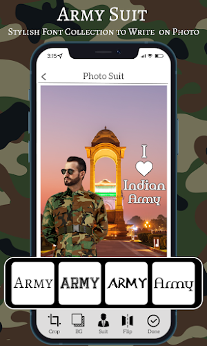 Army Uniform Photo Suit Editor Screenshot 3