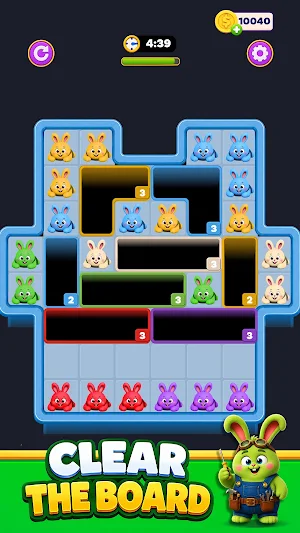 Follow Rabbits - Drop Puzzle Screenshot 1