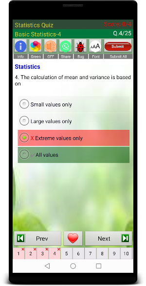 Statistics Quiz Screenshot 3