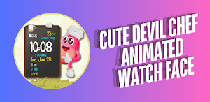 Devil Chef Animated Watch Face Screenshot 0