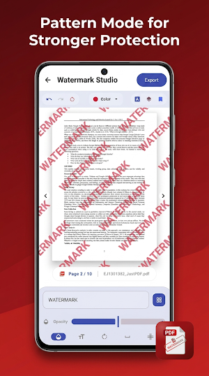 JustPDF: Text Watermark Screenshot 2