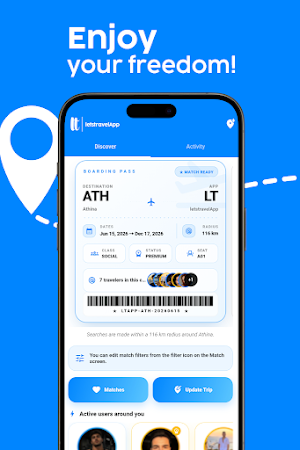 letstravelApp - a dating app Screenshot 0