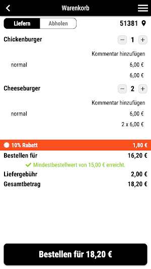Foody's Burger & Pizza Screenshot 1