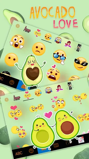 Yummy Avocado Keyboard Theme Screenshot 3