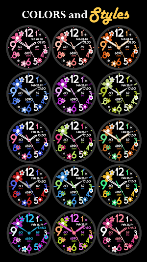 Floral Time Analog Screenshot 3