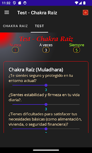 Chakras Test Screenshot 3