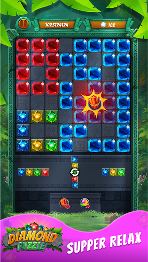 Block Games Free - Gem Block Puzzle - Gems Block Screenshot 1