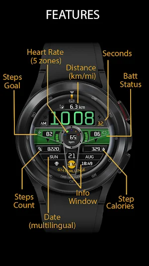 ORB-08-SRM Watch Face Screenshot 1