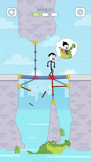 Bridge Stickman - Love Rescue Screenshot 2