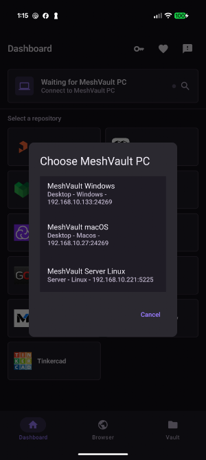 MeshVault Mobile Screenshot 3