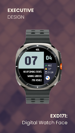 EXD171: Digital Watch Face Screenshot 1