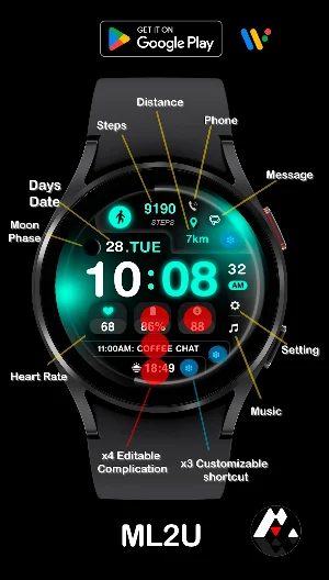 ML2U 175 Watch Face Screenshot 1