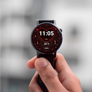 Valentine Hearts - watch face Screenshot 3