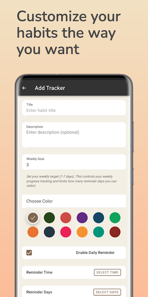 Habeetz Offline Habit Tracker Screenshot 2