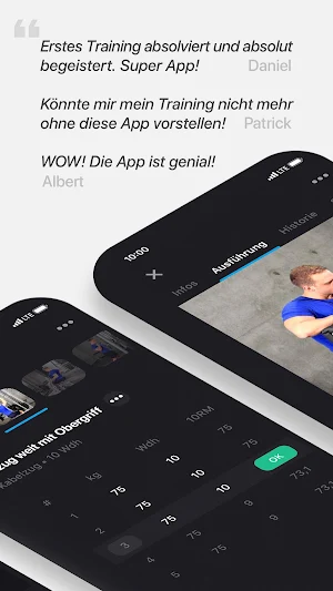 Alpha Progression - Gym Logger für Krafttraining Screenshot 2