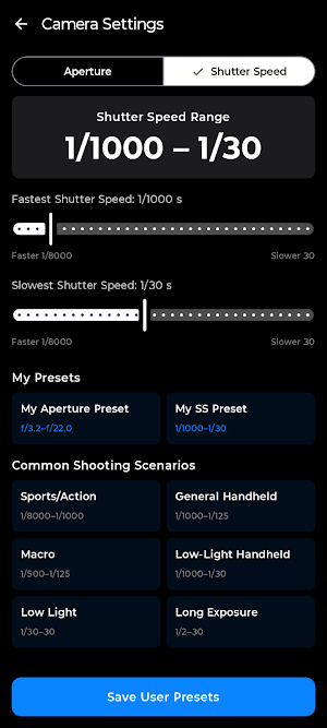 Aperture Light Meter Screenshot 2