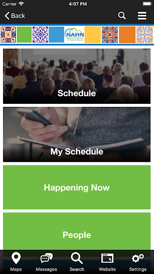 NAHN Events Screenshot 2