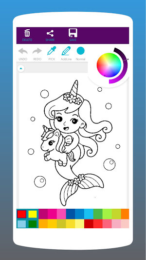 Mermaids Coloring Book Screenshot 3