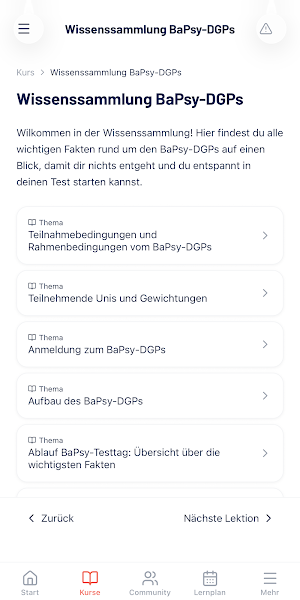 BaPsy Prüfung Vorbereitung Screenshot 1