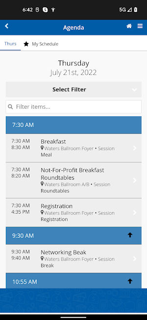 Indiana CPA Society Events Screenshot 1