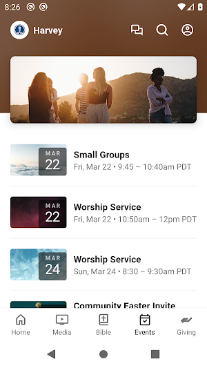 Harvey Baptist Church Screenshot 2