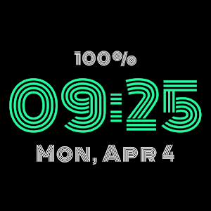 Big Font Watchface for Wear OS Screenshot 2