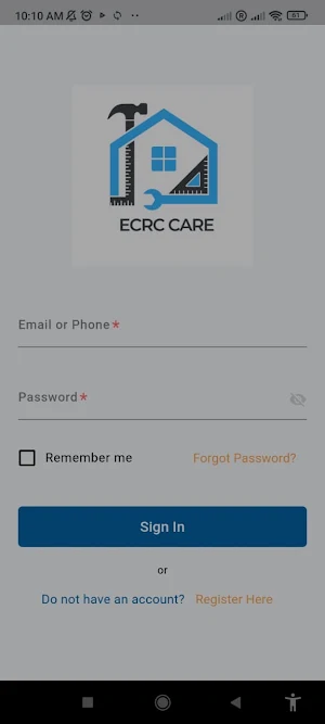 ECRC Care Provider Screenshot 3