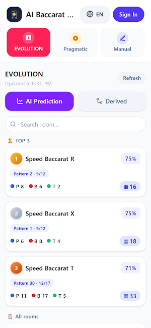 Baccarat Predictor & Analyzer Screenshot 3