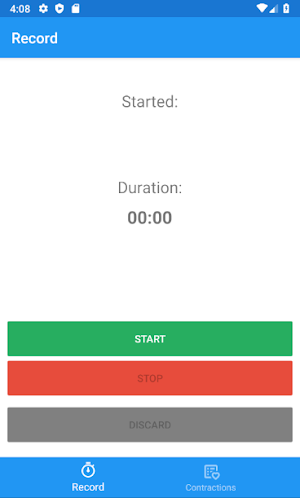 Contraction Timer Screenshot 0