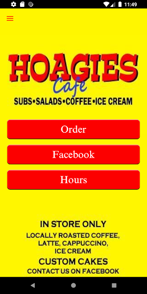 Hoagies Cafe Screenshot 1